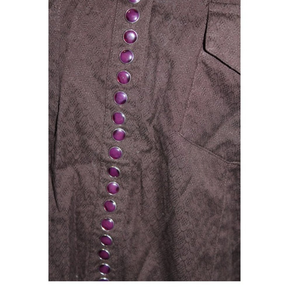 Scully Brown Button Down Shirt Western Boho (12) - image 2